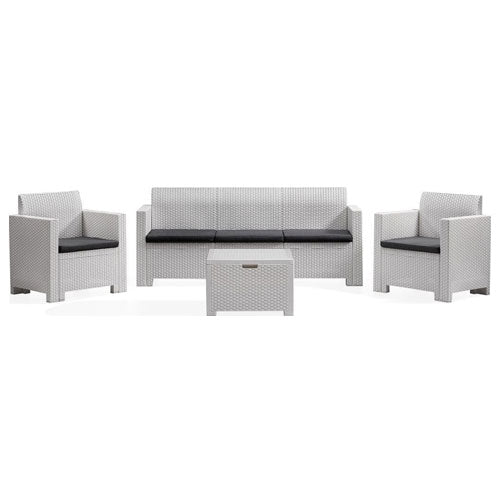 SET GIARDINO "NEBRASKA" 5 POSTI BIANCO #cat