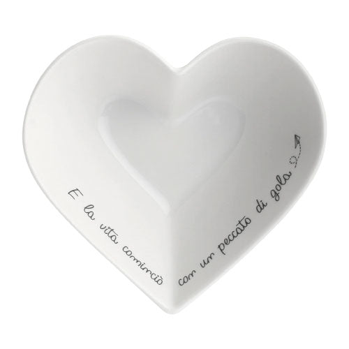 COPPETTA CUORE "GLI ONESTI" 16 CM RITUALI DOMESTICI