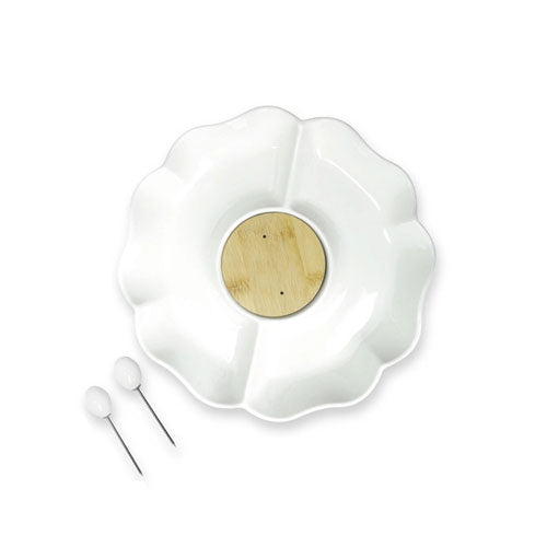 ANTIPASTIERA ORTENSIA "PORCELLANA BAMBOO" 51177 BRANDANI