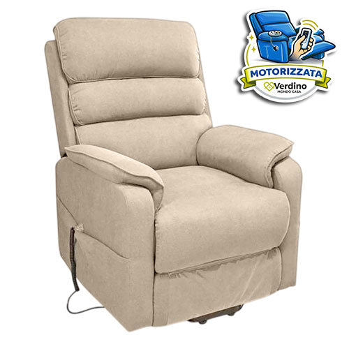 POLTRONA RELAX MOTORIZZATA \"GRAZIA\" 2 MOTORI TORTORA #cat