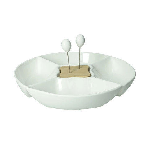 ANTIPASTIERA CLASSIC "PORCELLANA BAMBOO" 51676 BRANDANI