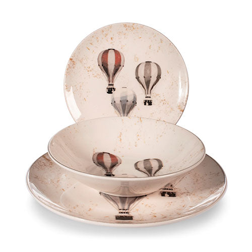 SERVIZIO PIATTI 18 PZ "COUPE FROSTY SKY" 1555500 H&H