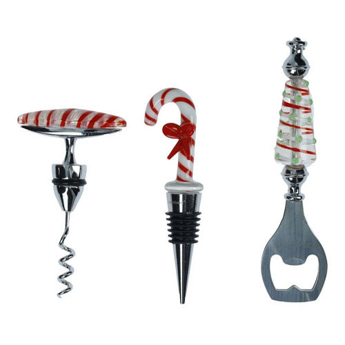 SET DEGUSTAZIONE VINO 3 PZ "CHRISTMAS" 84520 BRANDANI
