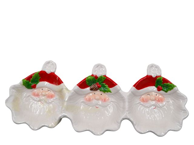 COPPETTA A 3 BABBO NATALE 33X15 CM T302 S.I.PAR