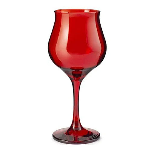 CALICE VINO BIANCO 6 PZ "WAVY" ROSSO PASABAHCE