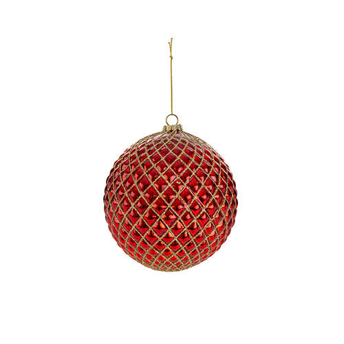 SFERA VETRO ROSSO 15 CM 38328 LE STELLE