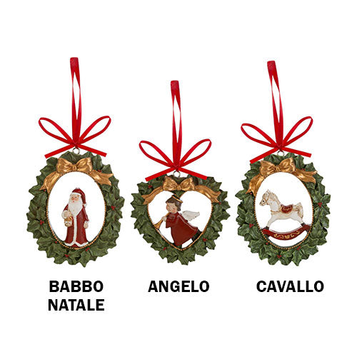 APPENDINO NATALIZIO VARI PERSONAGGI H 9 CM 38513 LE STELLE