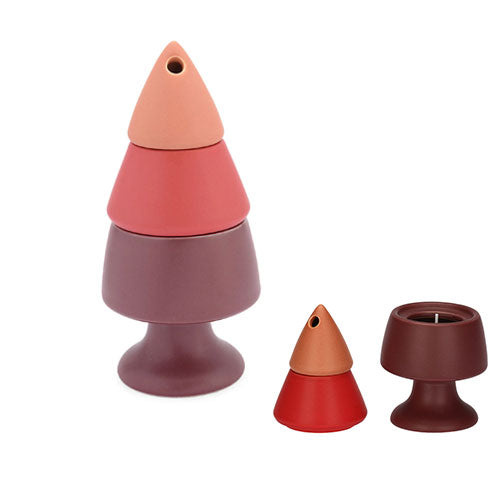 CANDELA DIFFUSORE "PIU DI UN PINO" TG.S ROSSO RITUALI DOMESTICI