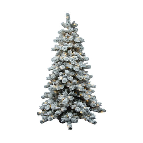 ALBERO DI NATALE "MONTE FUJI" INNEVATO 210 CM 773 TIPS 350 LED BIANCO CALDO 6878004 NATALUNA