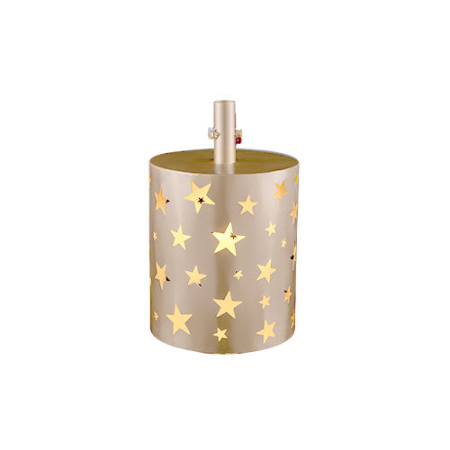 BASE ALBERO METALLO H 48 CM CON LUCE ORO M.082-2 7167027 NATALUNA