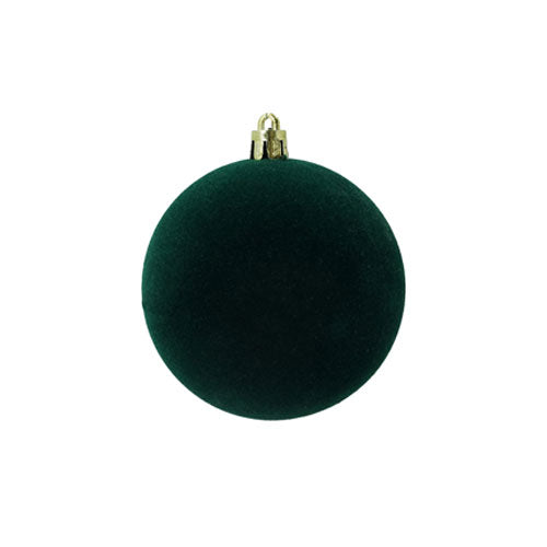 PALLINA PLASTICA "VELLUTO" 12 CM VERDE 38640 LE STELLE