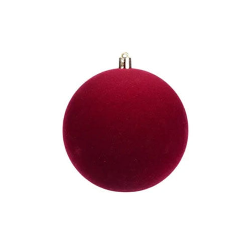 PALLINA PLASTICA "VELLUTO" 15 CM BORDEAUX 38644 LE STELLE