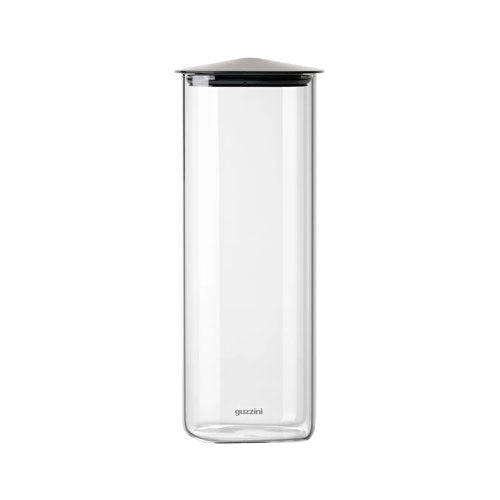BARATTOLO QUADRATO IN VETRO 2200 ML "FRESH&STYLE" BLACK 12880310 GUZZINI
