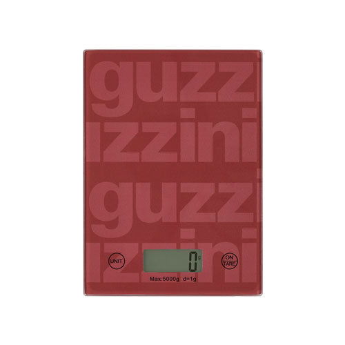 BILANCIA DA CUCINA RETTANGOLARE IN VETRO "'LABEL" MAUVE 136601272 GUZZINI