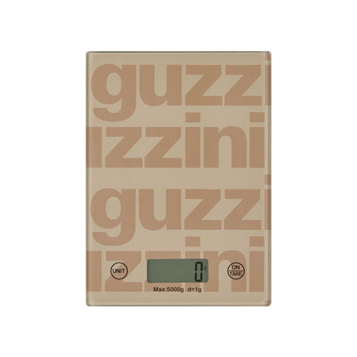 BILANCIA DA CUCINA RETTANGOLARE IN VETRO "'LABEL" CLAY 13660179 GUZZINI