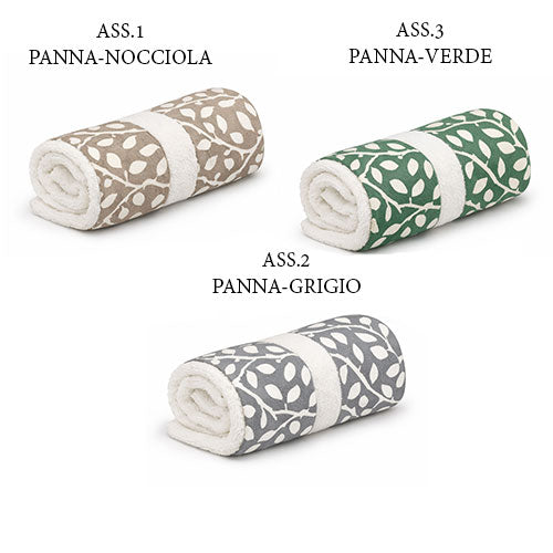 ASCIUGAMANO SET 1+1 \"LISA\" ASSORTITI FERLEN