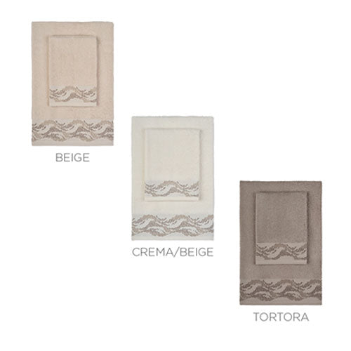 ASCIUGAMANO SET 3+3 "LIVIA" ASSORTITI VINGI