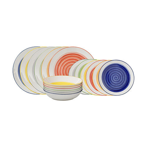SERVIZIO PIATTI 18 PZ "RAINBOW" 0051484 CASA COLLECTION