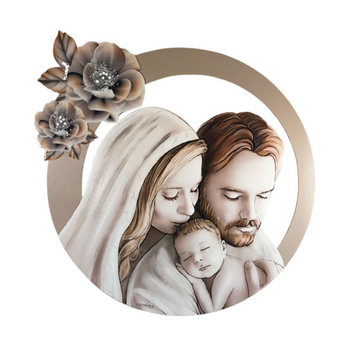 CAPOLETTO SAGOMATO Ø 76 CM "SACRA FAMIGLIA" SAG41 ARTIDEA