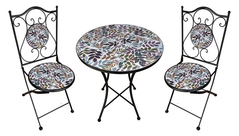 TAVOLO MOSAICO CON 2 SEDIE CM60X75 OLBIA 214948 #CAT