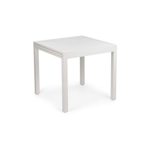TAVOLO 'DOUBLE' ALLUNGABILE 83-166X80X75 BIANCO LA-019 #cat