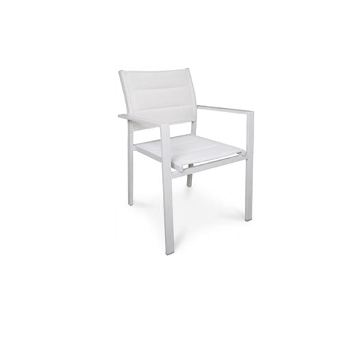 POLTRONA OSTUNI ALLUMINIO BIANCA LA-008 #cat