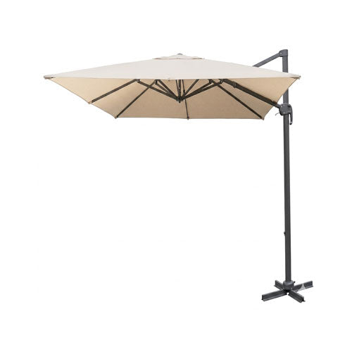 OMBRELLONE 'BANANA' MT.3X3 BIANCO SS-030 #cat