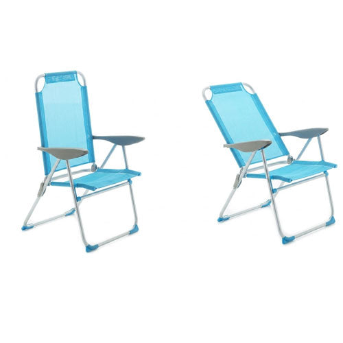 POLTRONCINA IBIZA 5 POSIZIONI AZZURRA