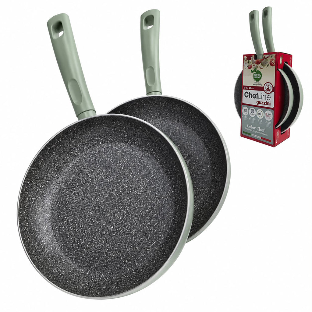 SET 2 PADELLE 24/28 COLOR CHEF VERDE 067417175