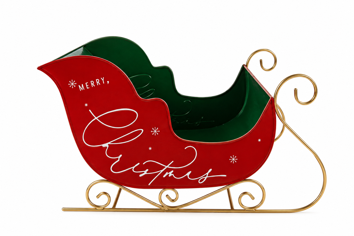 SLITTA "MERRY CHRISTMAS" METALLO VELVET GRANDE