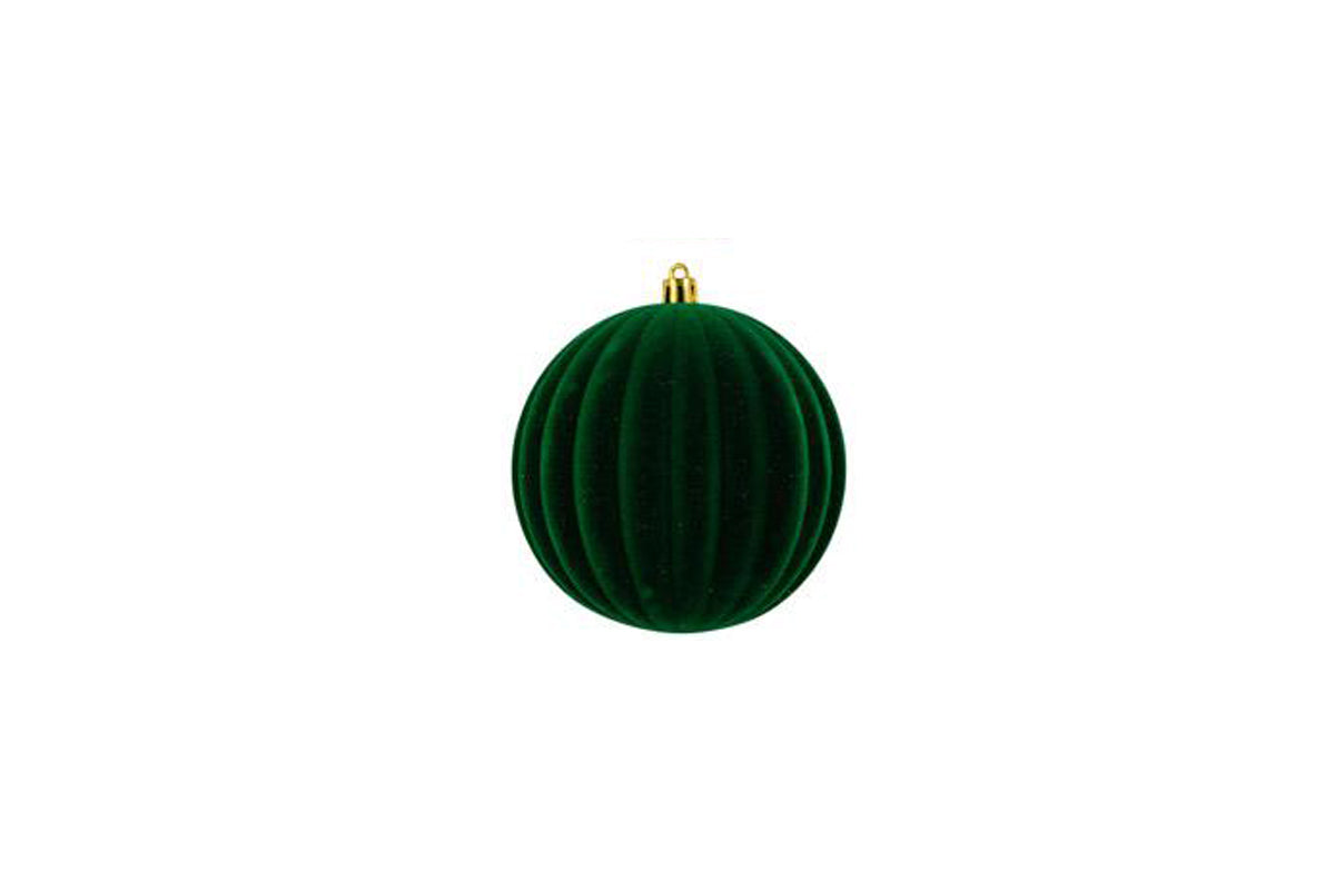 PALLINA PLASTICA VELLUTO "WATERMELON" DIAM.10 VERDE 39566