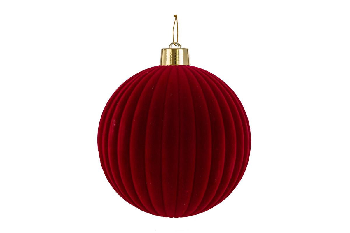PALLINA PLASTICA VELLUTO "WATERMELON" DIAM.25 BORDEAUX 39577