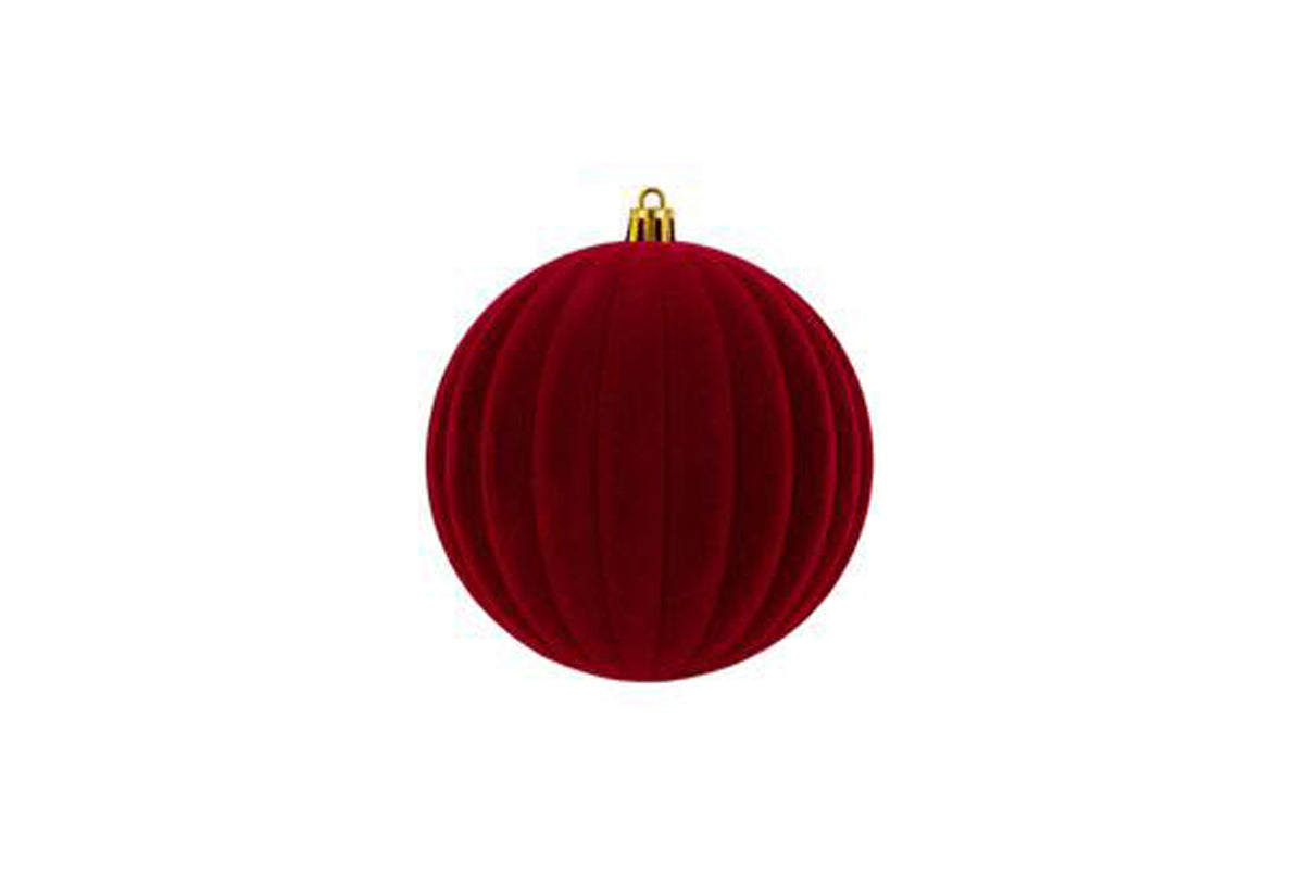 PALLINA PLASTICA VELLUTO "WATERMELON" DIAM.8 BORDEAUX 39562