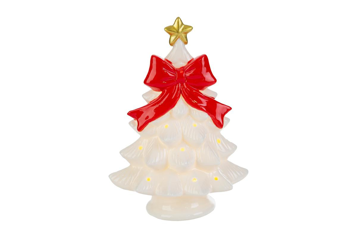ALBERO FIOCCO LED PORCELLANA 13X9H17 39226