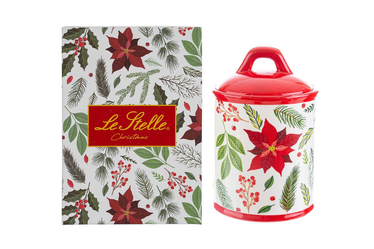 SCATOLA CERAMICA BIANCO NATALE 11X16,5 C/ASTUCCIO 36540