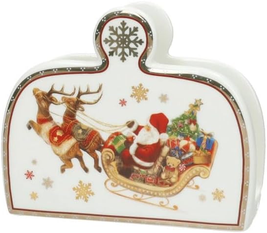 PORTATOVAGLIOLI CHRISTMAS PORCELLANA 89920