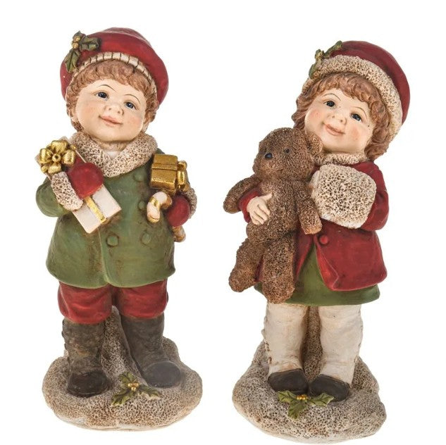 BIMBA C/DONI SET 2 PZ RESINA 84198