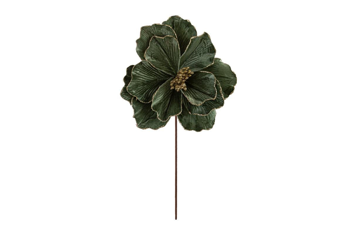 FIORE NATALIZIO ROSA VERDE DIAM.27 H55 39375