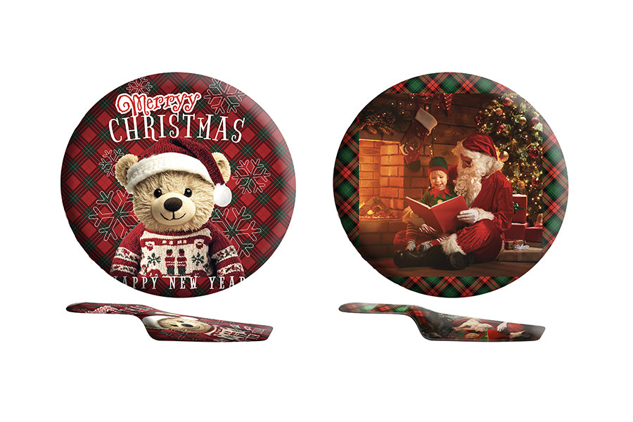 PIATTO PANETTONE TONDO CM.30 C/PALETTA 095473