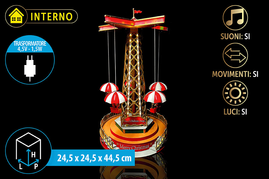 GIOSTRA C/LUCI+MUSICA 24,5X24,5X44,5 6875050