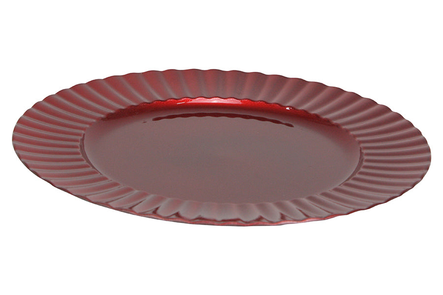 SOTTOPIATTO DECORATO CM.33 M.25YJ014 ROSSO 33642065