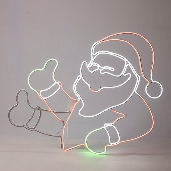 BABBO NATALE 88x64cm CON MOVIMENTO IP44 600-23125