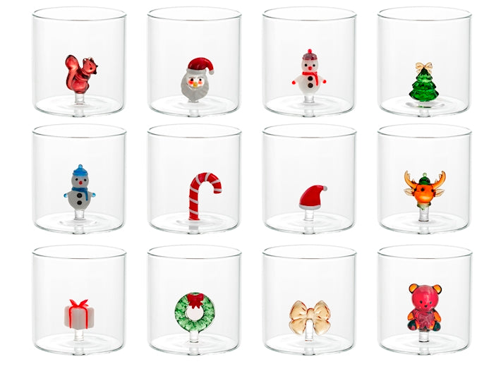 BICCHIERE BOROSILICATO TONDO MINIAT. NAT. ASS. 9083800