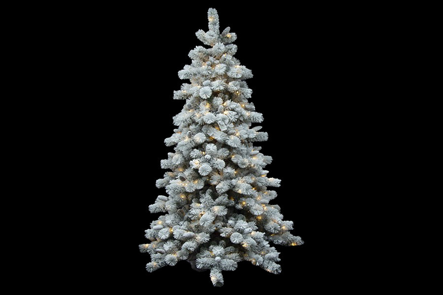 ALBERO DI NATALE MONTE FUJI INNEVATO CM.210 773TPS 350LED BIANCO CALDO 6878004