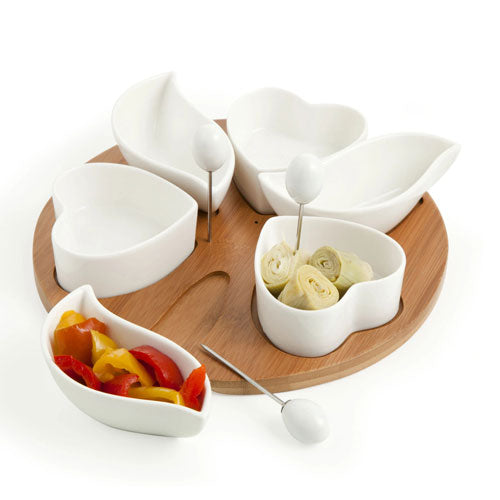 ANTIPASTIERA CUPIDO "PORCELLANA BAMBOO" 55753 BRANDANI