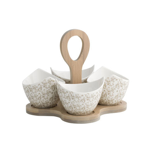 ANTIPASTIERA 4 PZ "RICCIOLI DI FATA" 53163 BRANDANI