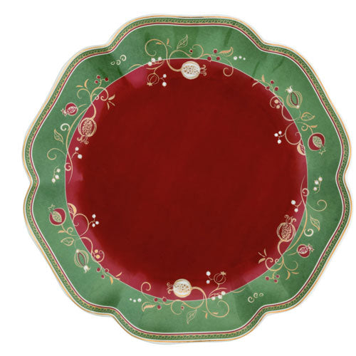 PIATTO PORTATA "TEMPO DI FESTA" VERDE 53284 BRANDANI