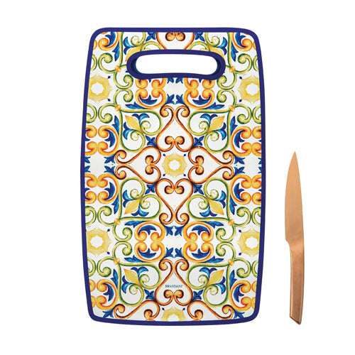 TAGLIERE "MEDICEA" C/COLTELLO ROSE GOLD 53717 BRANDANI