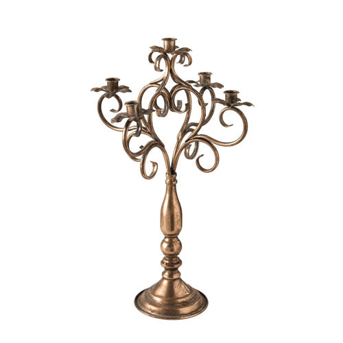 CANDELIERE 5 FIAMME METAL 84246 BRANDANI