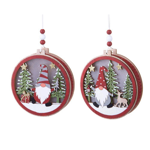 DECORO 2 PZ C/LED "ELFO" 84486 BRANDANI